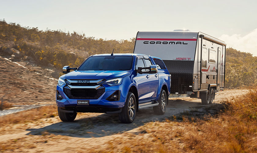 Isuzu D-MAX TOUR MATE equipped with towing and touring accessories