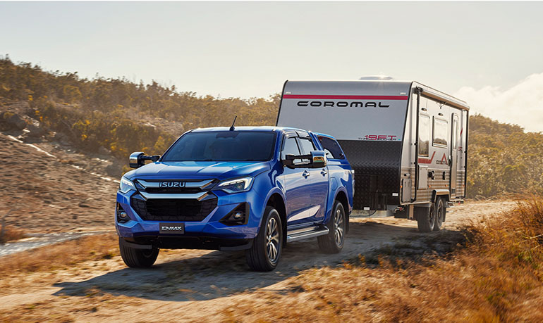 Isuzu D-MAX TOUR MATE equipped with towing and touring accessories