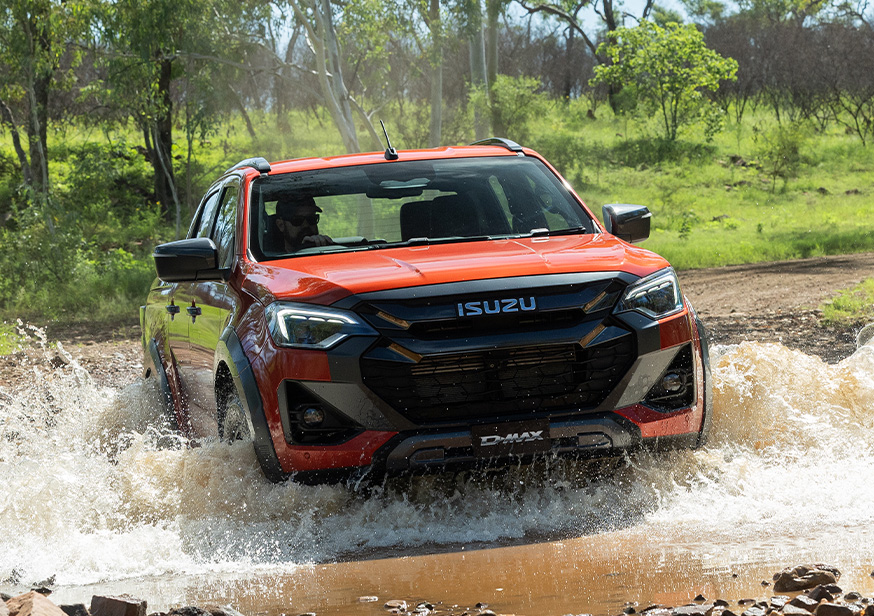 D-MAX off-road performance in rugged terrain