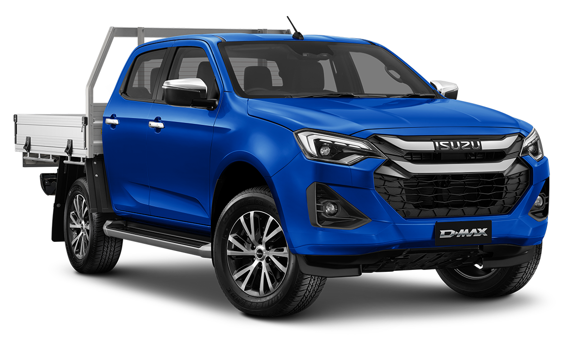 D-MAX 4x4 LS-U Crew Cab Chassis Eco Tray Neptune Blue