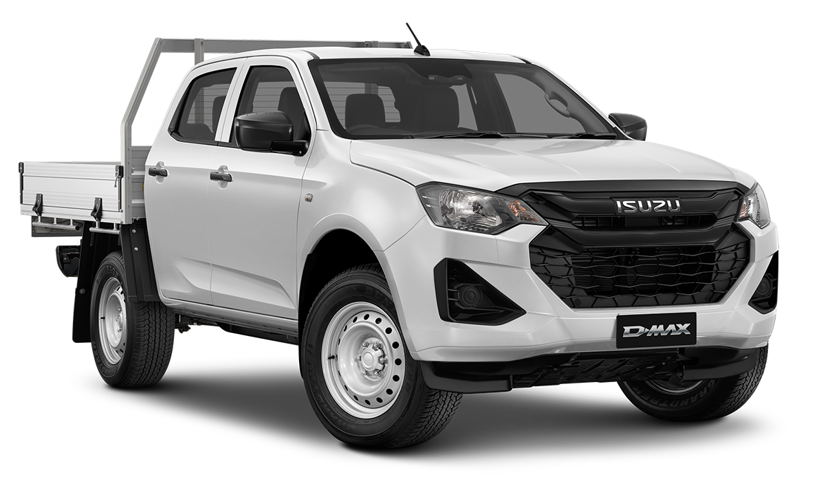 D-MAX 4x4 SX Crew Cab Chassis Mineral White (2.2L)