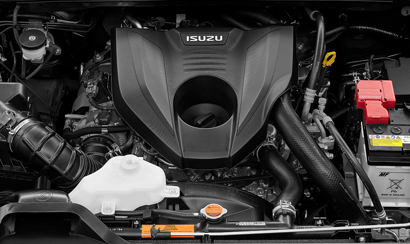 Isuzu D-MAX 3.0L turbo-diesel engine delivering 140kW and 450Nm