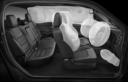 Image showing eight airbags in the D-MAX