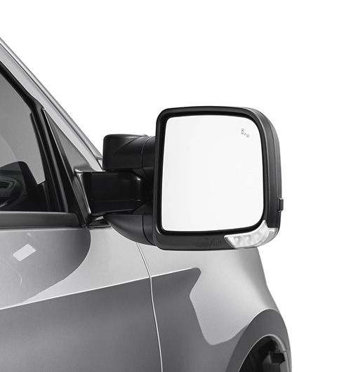Isuzu D-MAX Clearview Towing Mirrors for increased rearward visibility