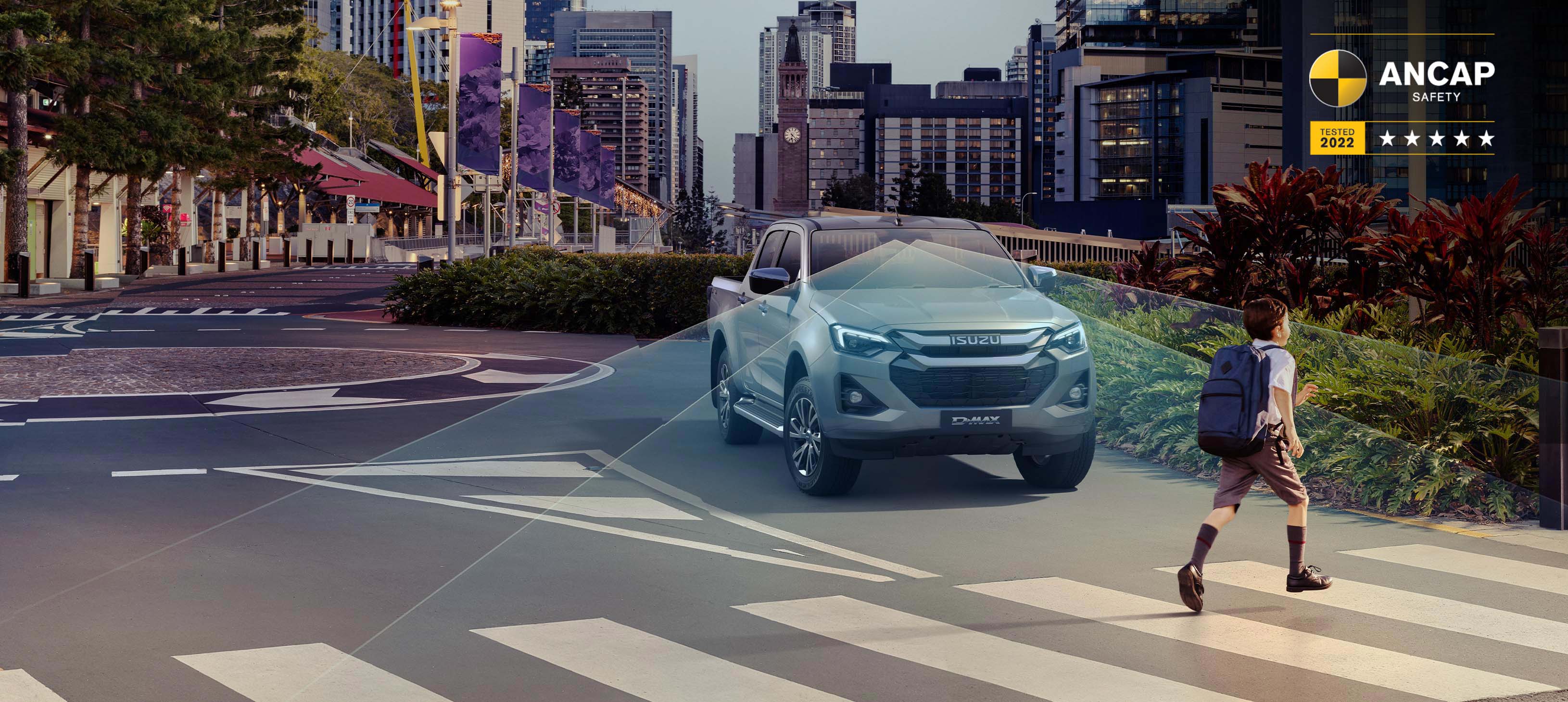 Isuzu D-MAX with Intelligent Driver Assistance System safety technology