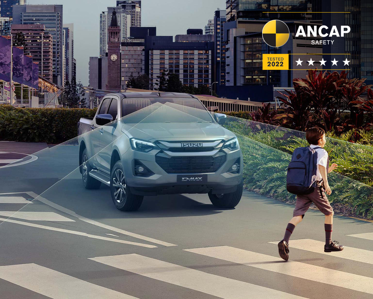 Isuzu D-MAX with Intelligent Driver Assistance System safety technology