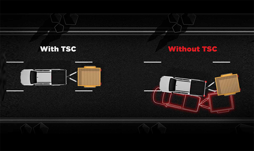 Isuzu D-MAX Trailer Sway Control supporting stability while towing