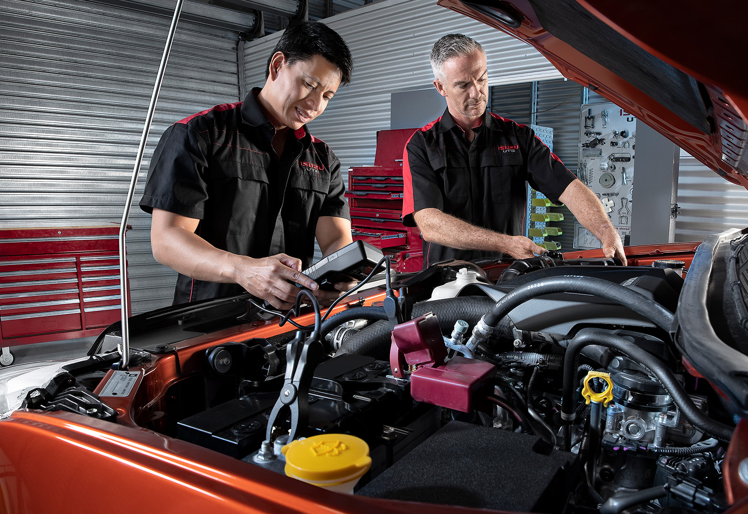 Two experienced technicians