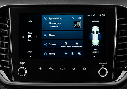 MU-X infotainment system