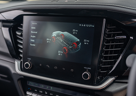 Driver information display screen