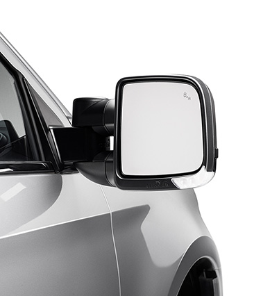 Isuzu MU-X Clearview Towing Mirrors for increased rearward visibility