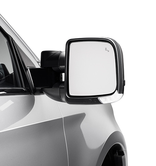 Isuzu MU-X Clearview Towing Mirrors for increased rearward visibility