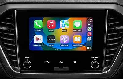 D-MAX X-RIDER touchscreen with wireless Apple CarPlay® and Android Auto™