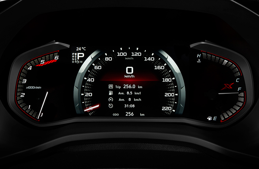 Isuzu D-MAX X-TERRAIN digital multi-information display
