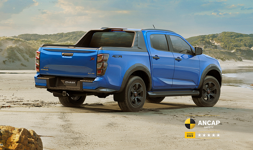 Blue Isuzu D-MAX X-TERRAIN showcasing premium exterior styling