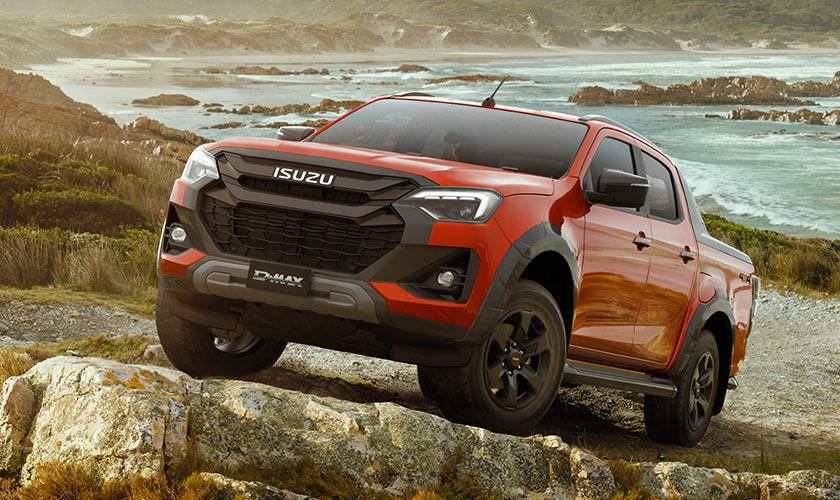 Isuzu D-MAX X-TERRAIN demonstrating off-road capability and rugged design